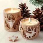 2’li Geyik Mum Kalıbı